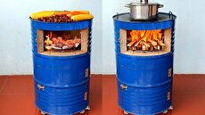 طرز ساخت اجاق هیزمی با استفاده از بشکه قدیمی (فیلم) 1 2202525 534 چی تو وب