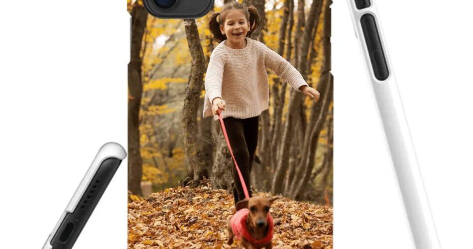 autumn girl running dog iphone case 11 چی تو وب
